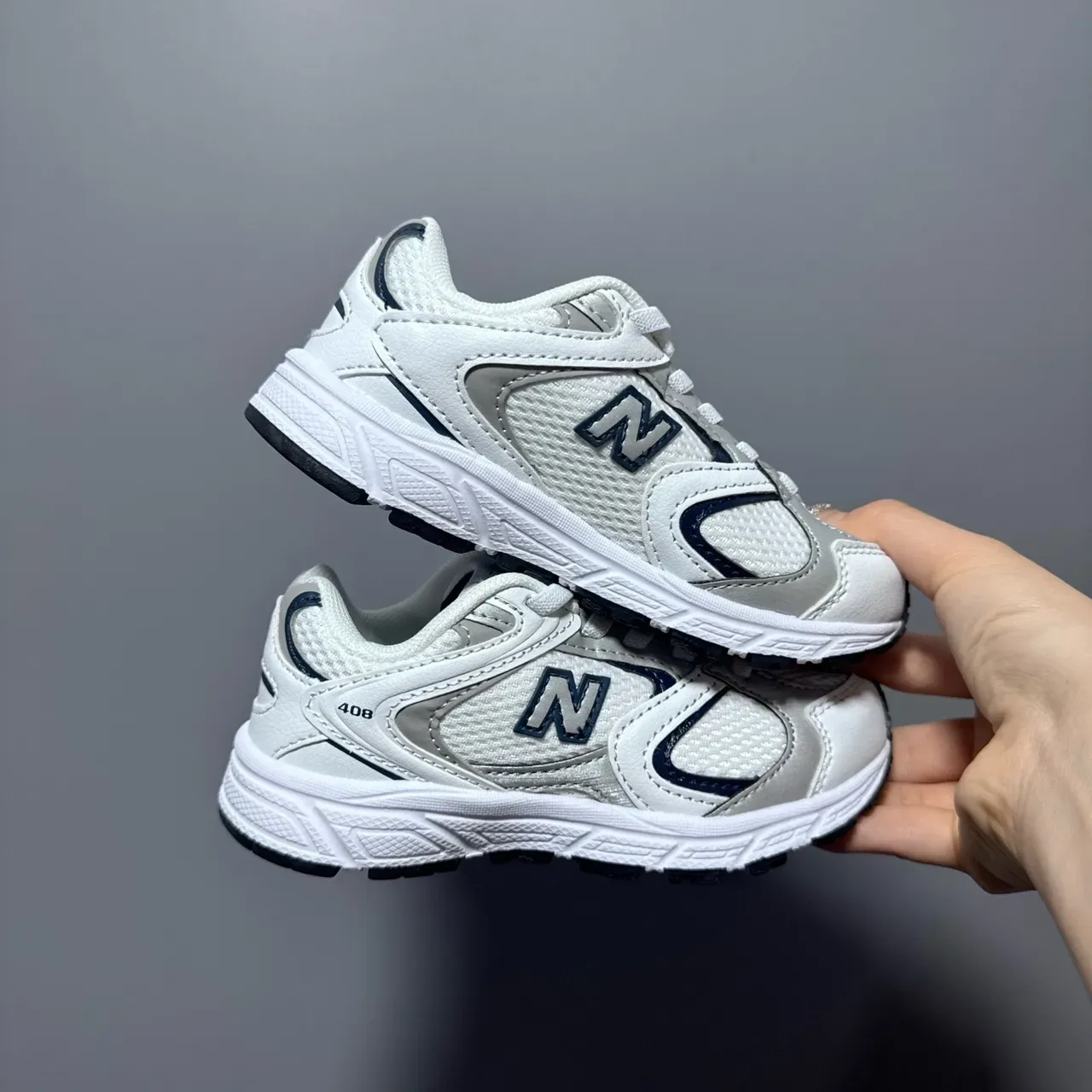 New Balance Argent Marine Maille Et Synthétique Superposition Construction ENCAP Semelle Intermédiaire Sneakers Lifestyle 12