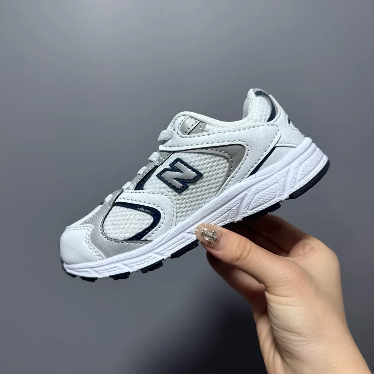 New Balance Argent Marine Maille Et Synthétique Superposition Construction ENCAP Semelle Intermédiaire Sneakers Lifestyle 16