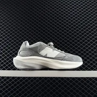 New Balance Warped Runner Gray Mesh and Suede Chunky Sneakers