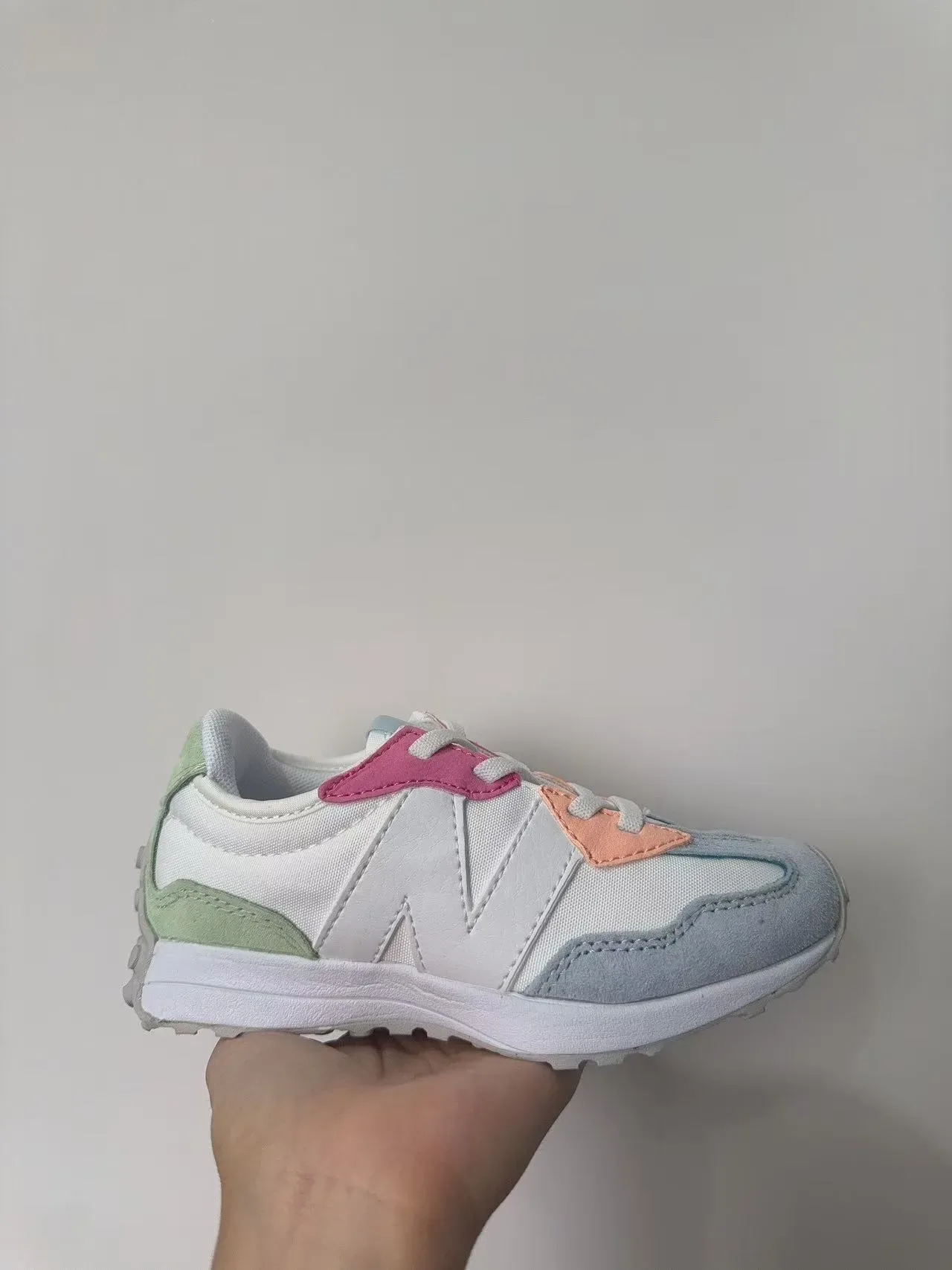 New Balance Blanco Multicolor Parte Superior con Capas Oversized Logo N Zapatillas Lifestyle 3