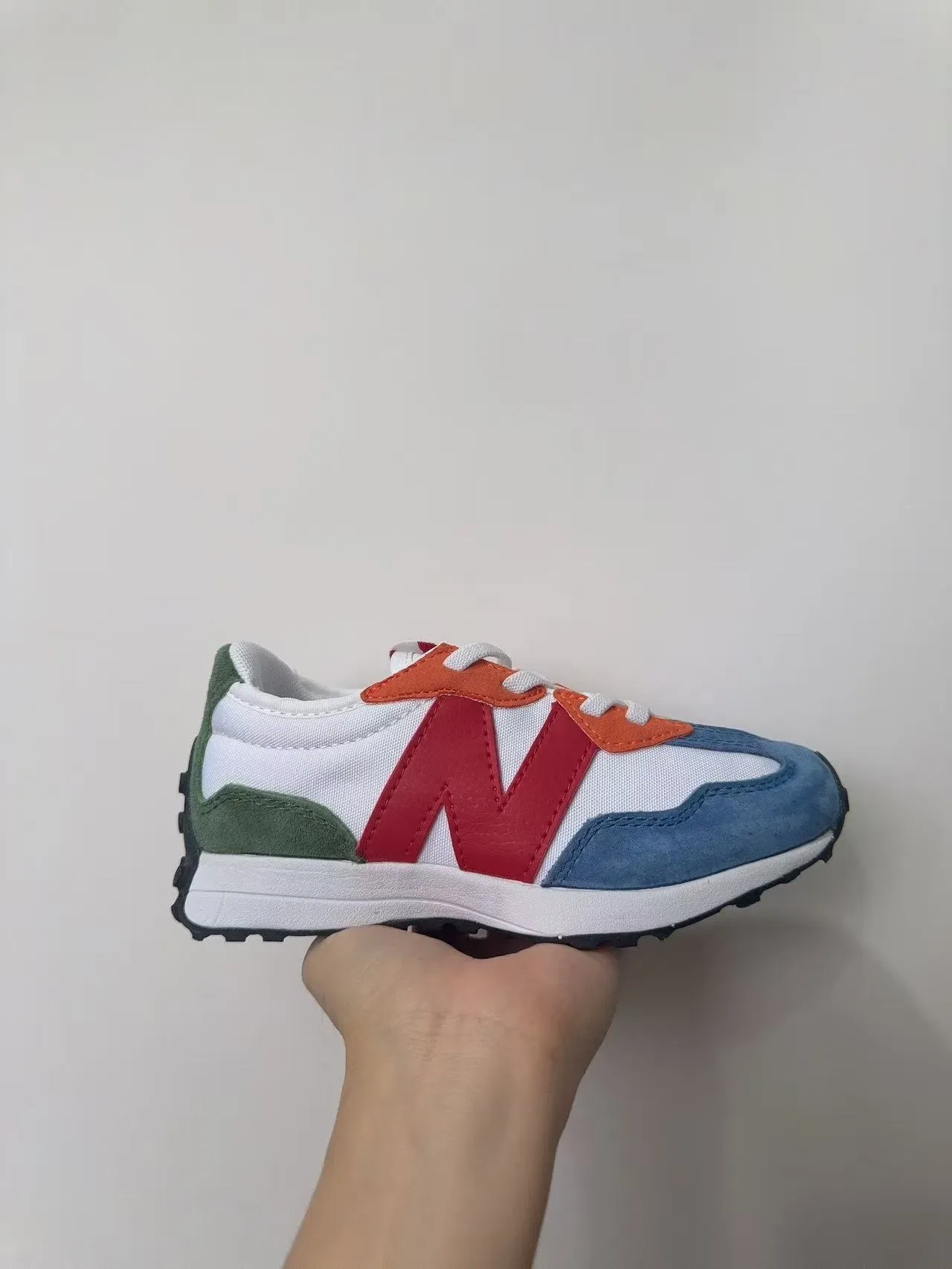 New Balance Blanco Multicolor Parte Superior con Capas Oversized Logo N Zapatillas Lifestyle 5