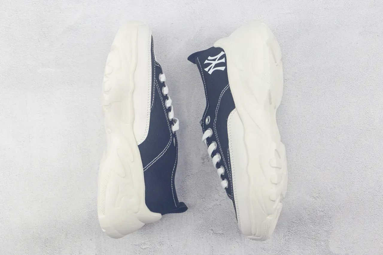 New Era Black White Canvas Upper Chunky Sculpted Sole Lifestyle Sneakers 2