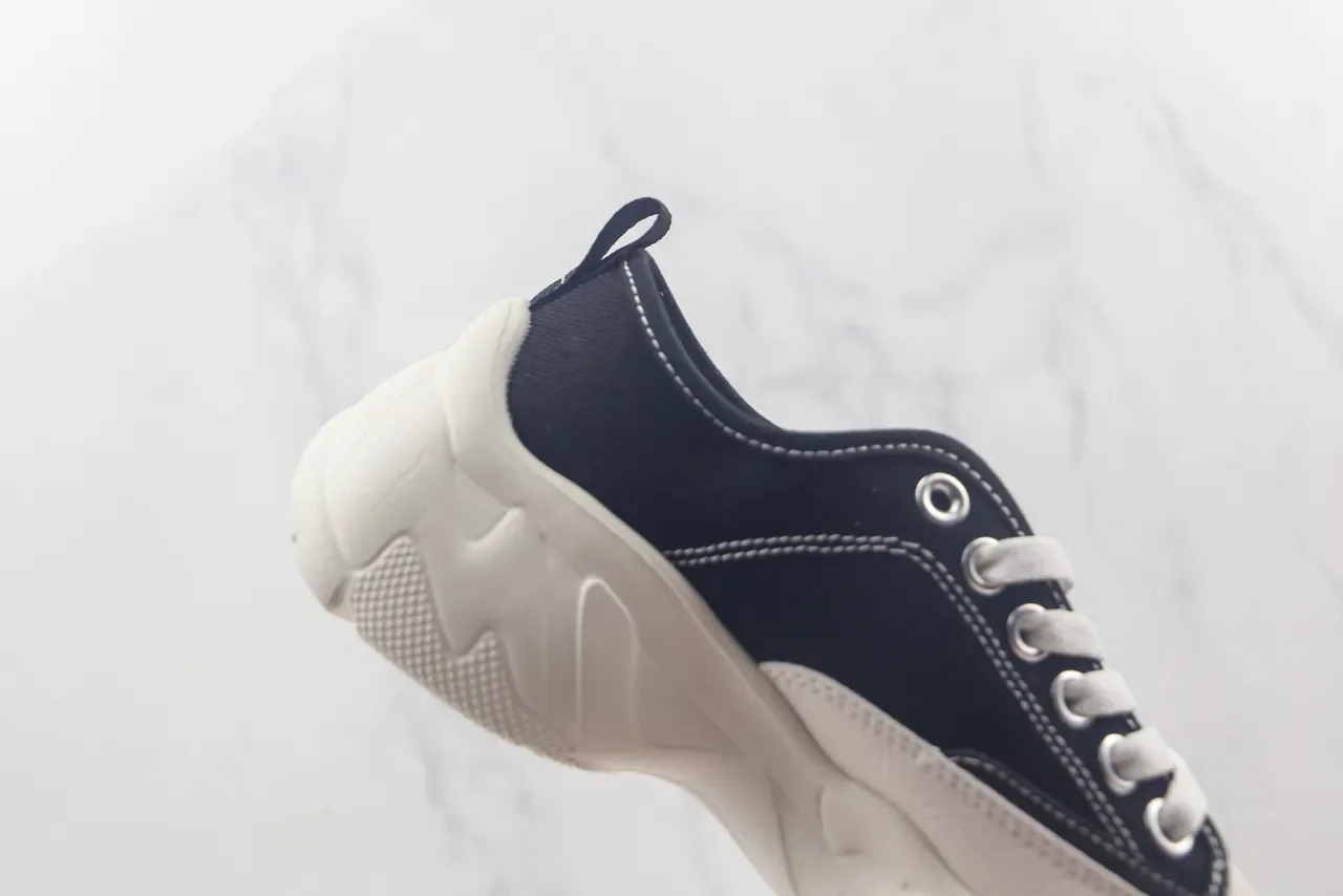 New Era Black White Canvas Upper Chunky Sculpted Sole Lifestyle Sneakers 5
