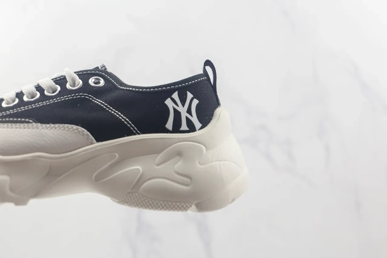 New Era Black White Canvas Upper Chunky Sculpted Sole Lifestyle Sneakers 7