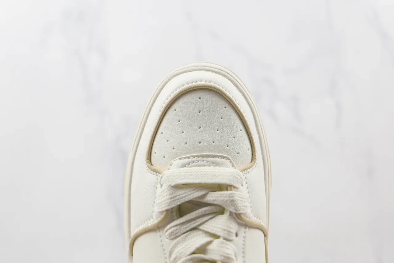New Era MLB Lifestyle Sneaker White Yellow Low-Top Platform Leather-Textured Upper Lifestyle Sneakers 6