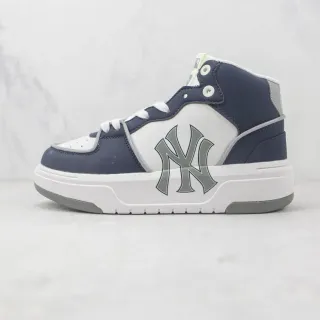 New Era Navy and White NY Logo High-Top Lifestyle Sneaker