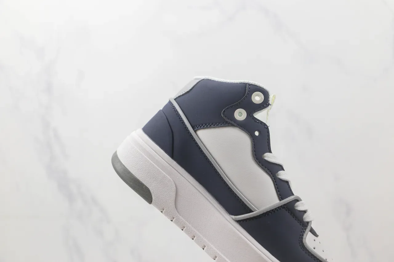 New Era Navy and White NY Logo High-Top Lifestyle Sneaker 5