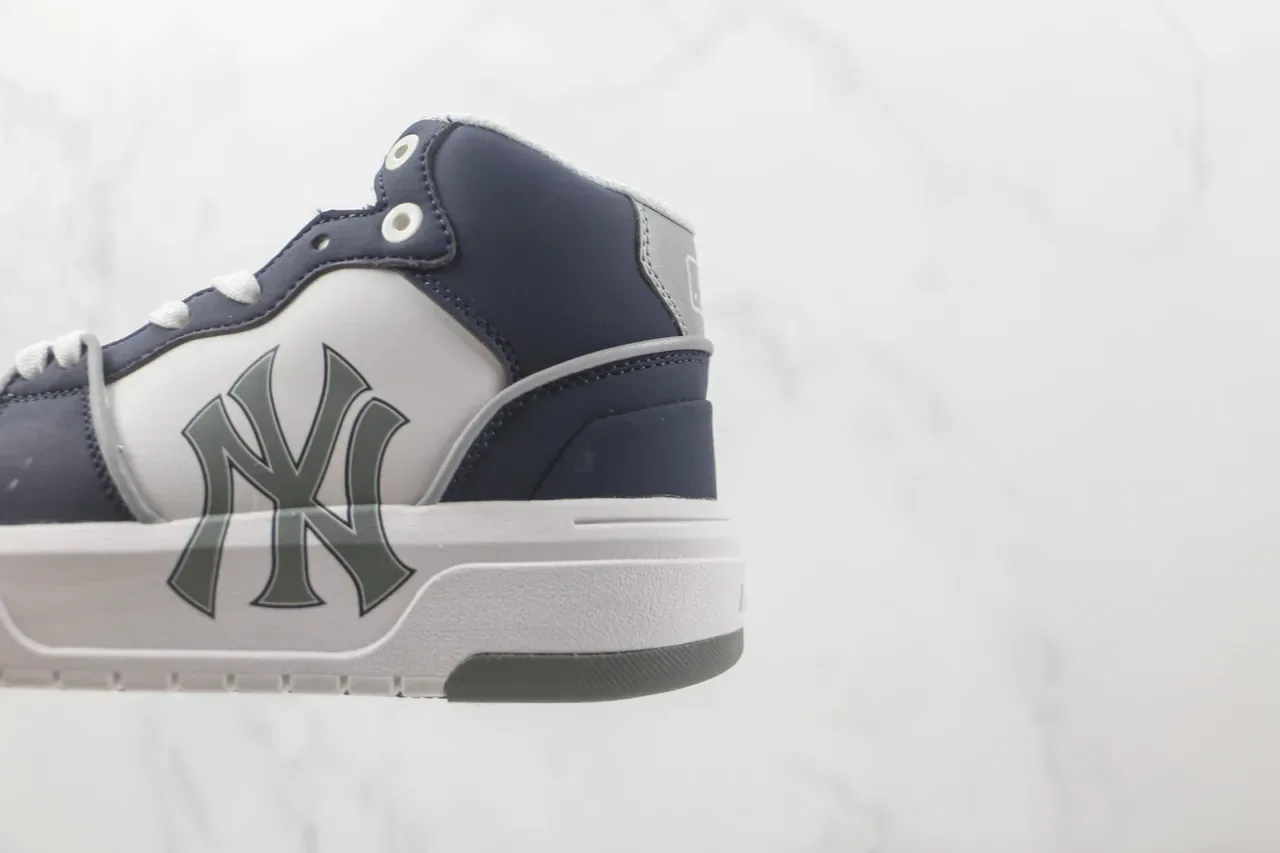 New Era Navy and White NY Logo High-Top Lifestyle Sneaker 7