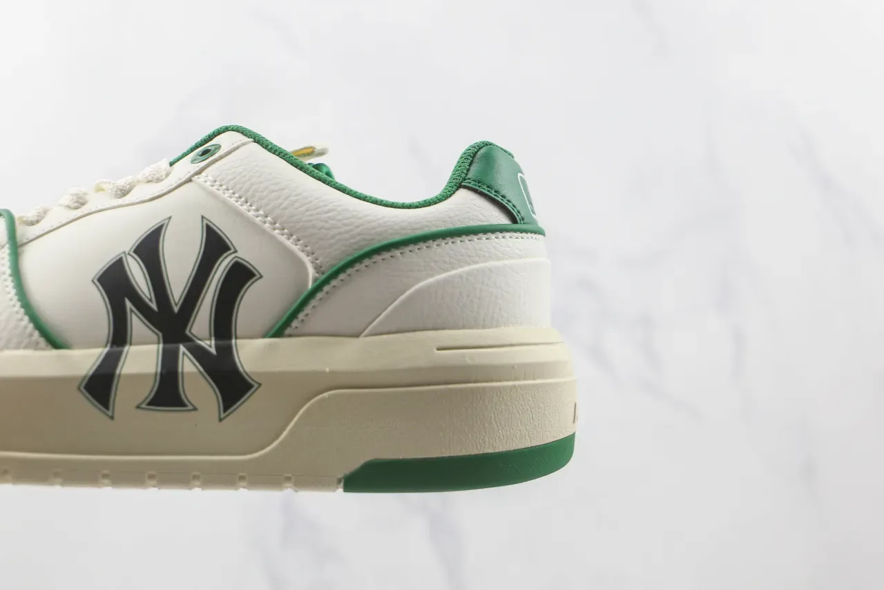 New Era NY Yankees White and Green Lifestyle Sneakers 7