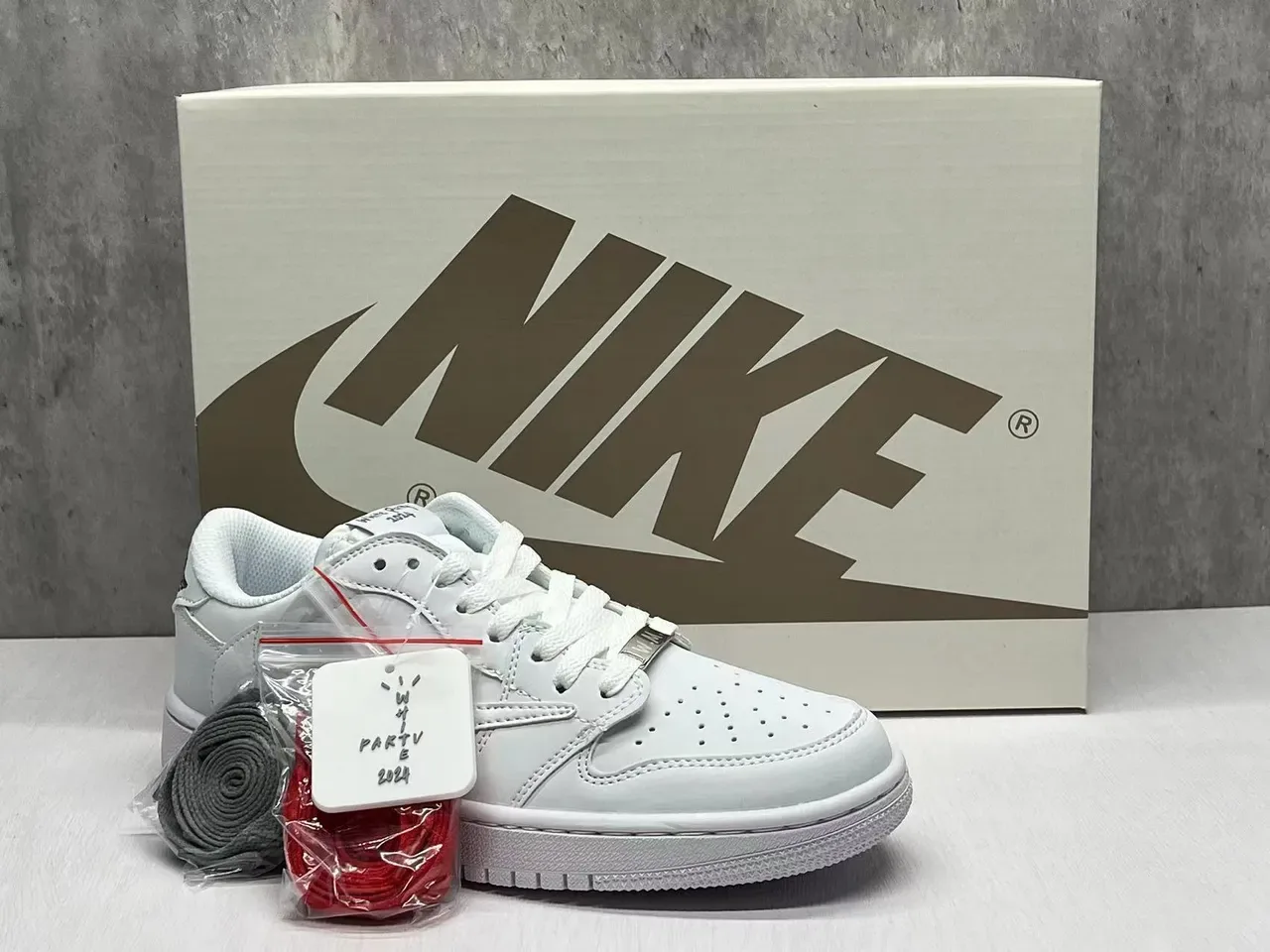 All-White Low-Top Lifestyle Sneaker 3