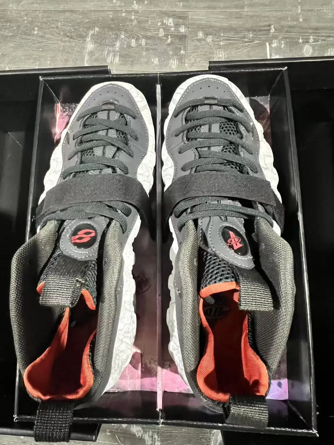 Nike Air Foamposite One Crackle White Black Chaussures Lifestyle 9