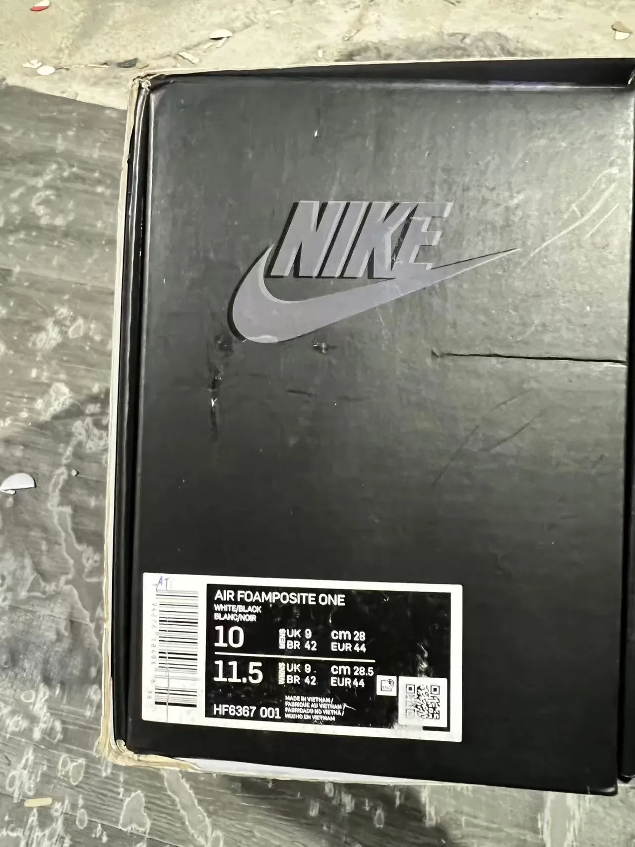 Nike Air Foamposite One Crackle White Black Chaussures Lifestyle 11