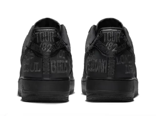 Nike Air Force 1 Black City Edition Lifestyle Sneakers 3
