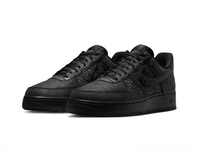 Nike Air Force 1 Black City Edition Lifestyle Sneakers 5