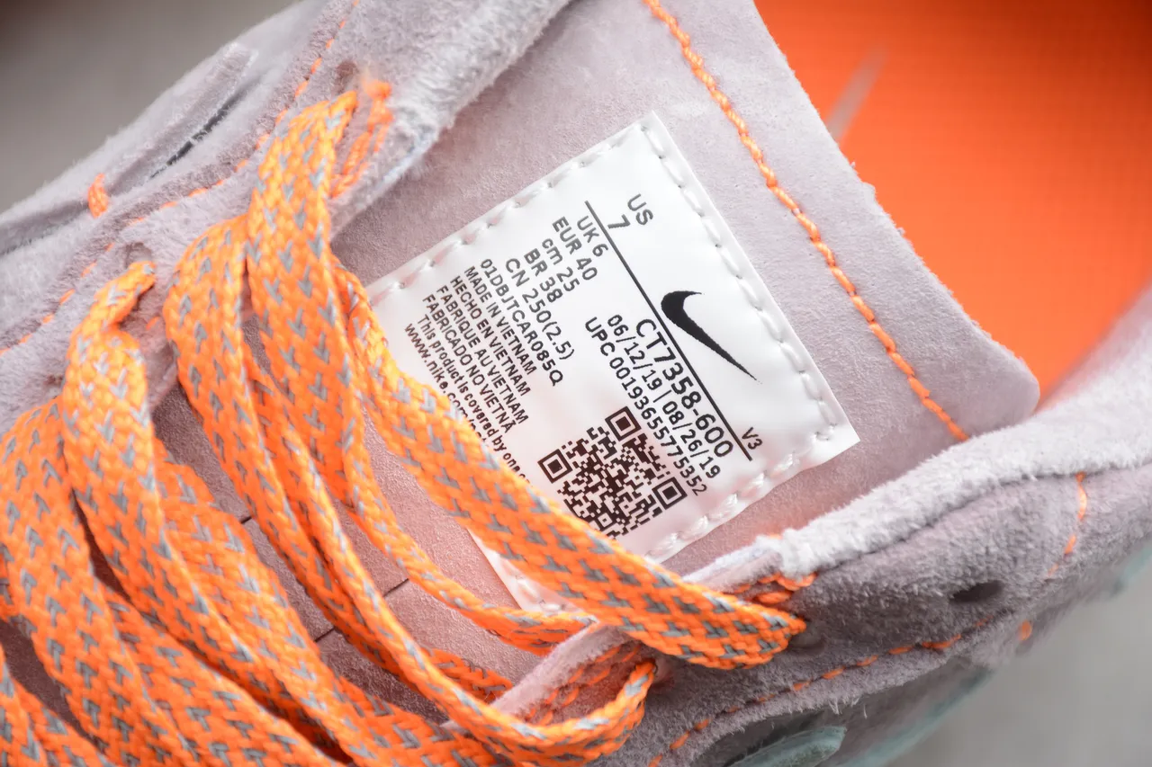 Nike Air Force 1 Gray Mint Orange Lifestyle Sneakers 11