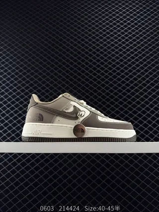 Nike Air Force 1 Low Brown and Cream Lifestyle Sneakers 2