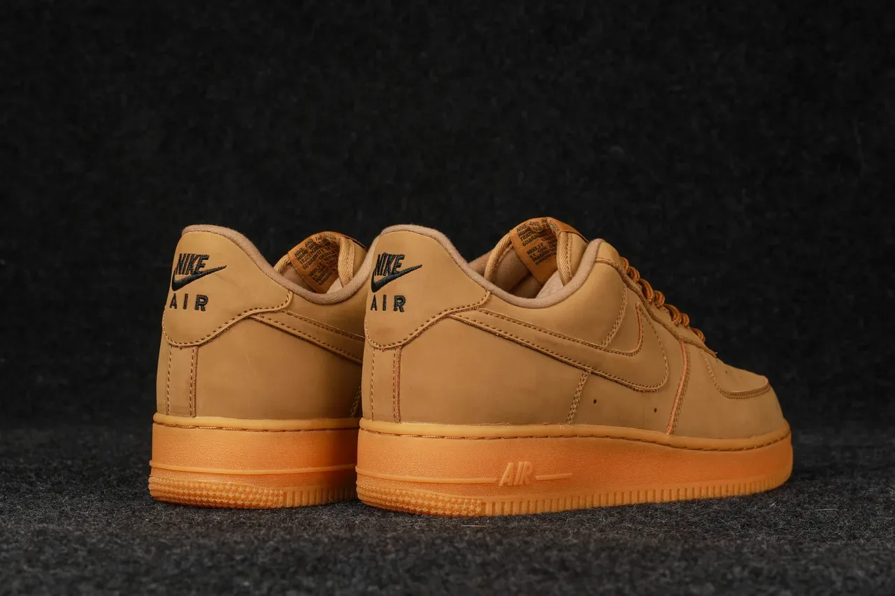 Nike Air Force 1 Tan Nubuck Chaussures Lifestyle 6