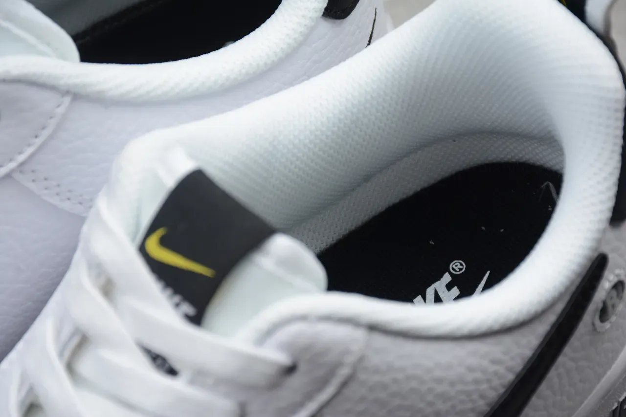Nike Air Force 1 White Black Lifestyle Sneakers 5