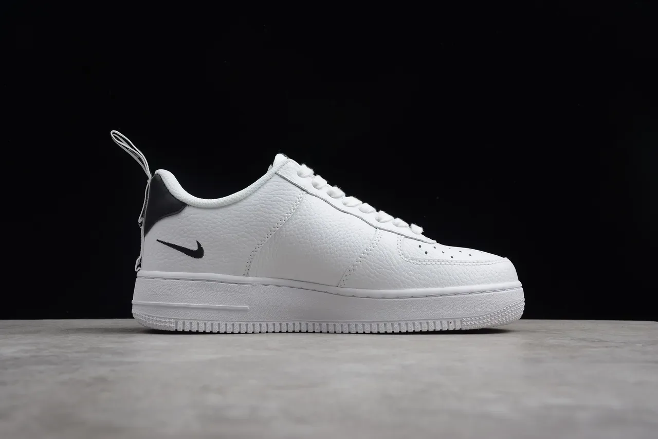 Nike Air Force 1 White Black Lifestyle Sneakers 12