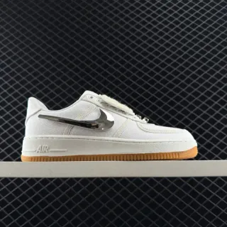 Nike Air Force 1 सफेद मेटालिक Swoosh जीवनशैली स्नीकर्स