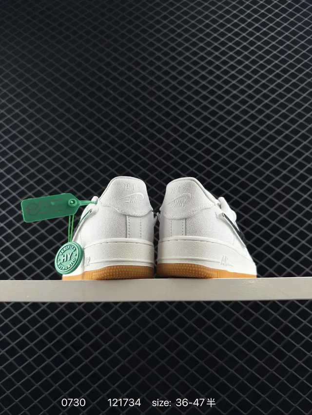 Nike Air Force 1 White Metallic Swoosh Lifestyle Sneakers 4