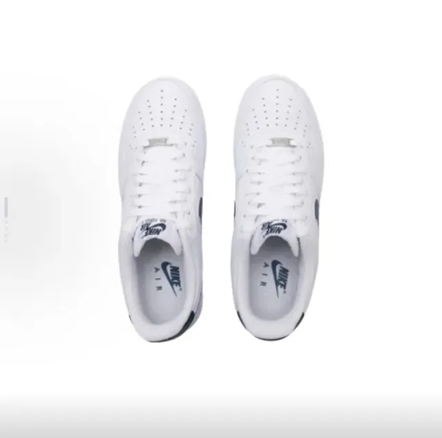 Nike Air Force 1 White Navy Lifestyle Sneakers 2