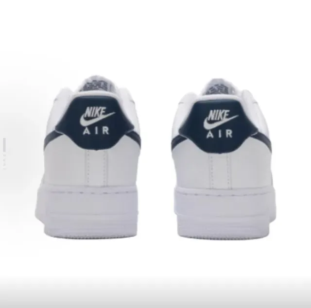 Nike Air Force 1 White Navy Lifestyle Sneakers 3