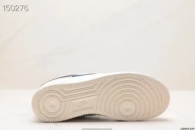 Nike Air Force 1 White Navy Lifestyle Sneakers 2