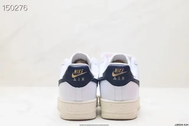 Nike Air Force 1 White Navy Lifestyle Sneakers 3
