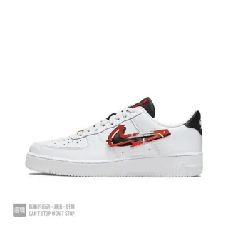 Nike Air Force 1 White Red Black Sculpted Swoosh Lifestyle Sneakers