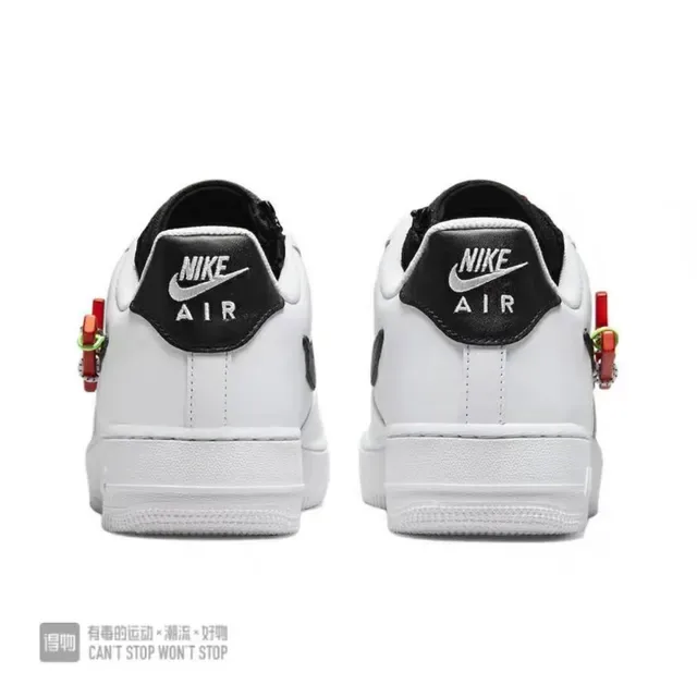 Nike Air Force 1 White Red Black Sculpted Swoosh Lifestyle Sneakers 2