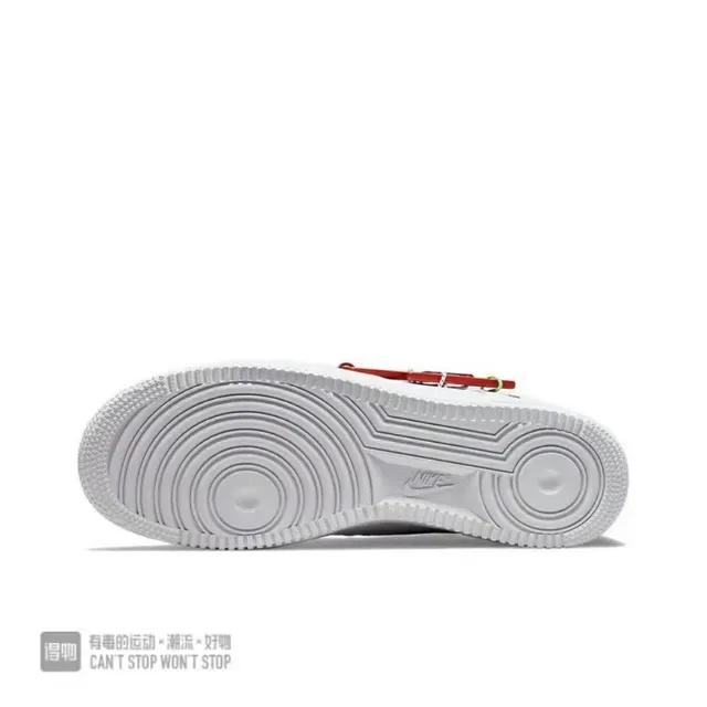 Nike Air Force 1 White Red Black Sculpted Swoosh Lifestyle Sneakers 3