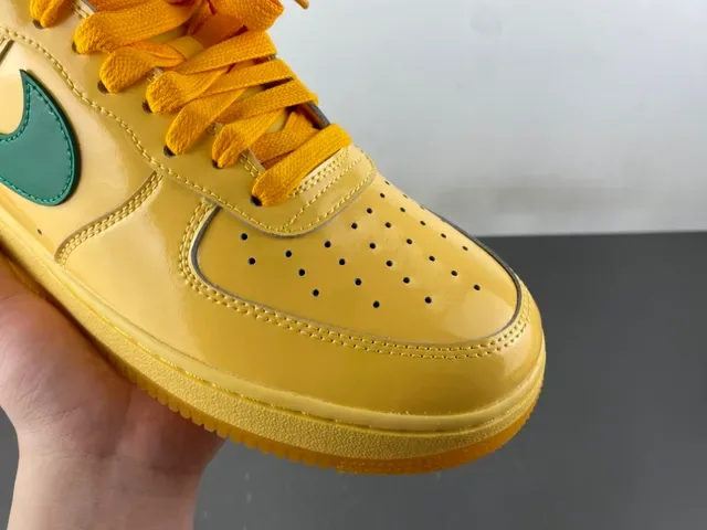 Nike Air Force 1 Yellow and Green Lifestyle Sneakers 2