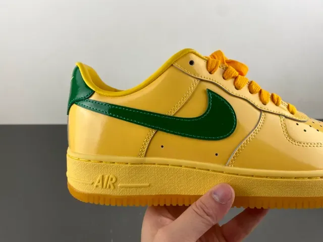 Nike Air Force 1 Yellow and Green Lifestyle Sneakers 3