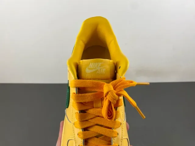 Nike Air Force 1 Yellow and Green Lifestyle Sneakers 5