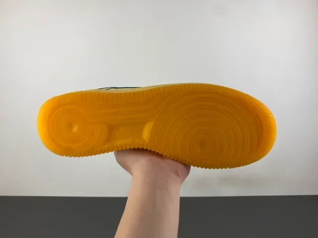 Nike Air Force 1 Yellow and Green Lifestyle Sneakers 8