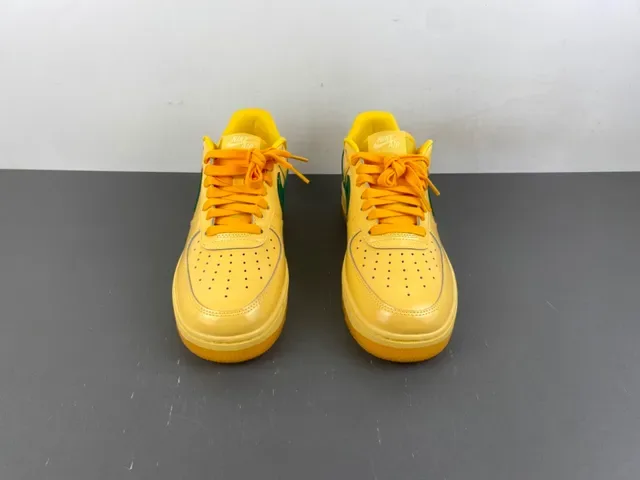 Nike Air Force 1 Yellow and Green Lifestyle Sneakers 10