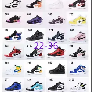 Nike Air Jordan 1 Black Orange White Basketball Shoes