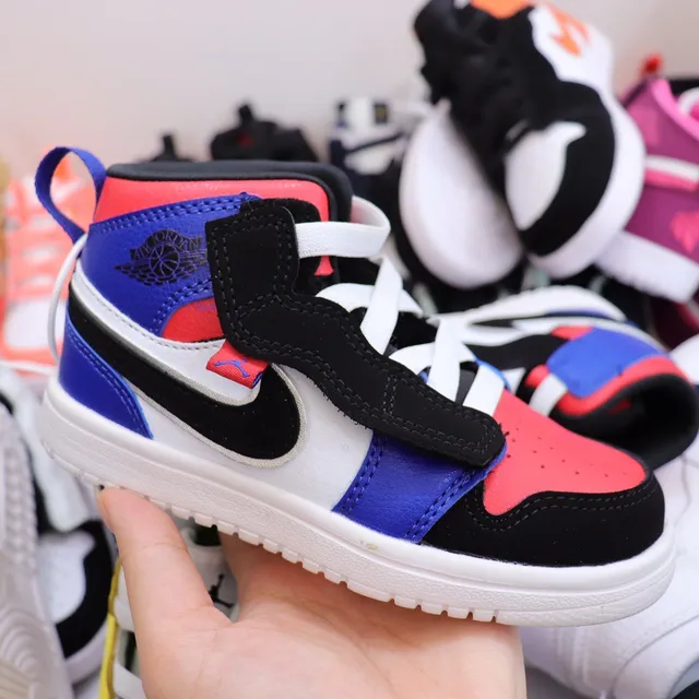 Nike Air Jordan 1 Black Orange White Basketball Shoes 4