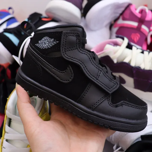 Nike Air Jordan 1 Black Orange White Basketball Shoes 10