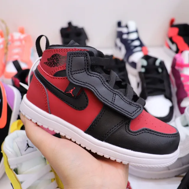Nike Air Jordan 1 Black Orange White Basketball Shoes 14