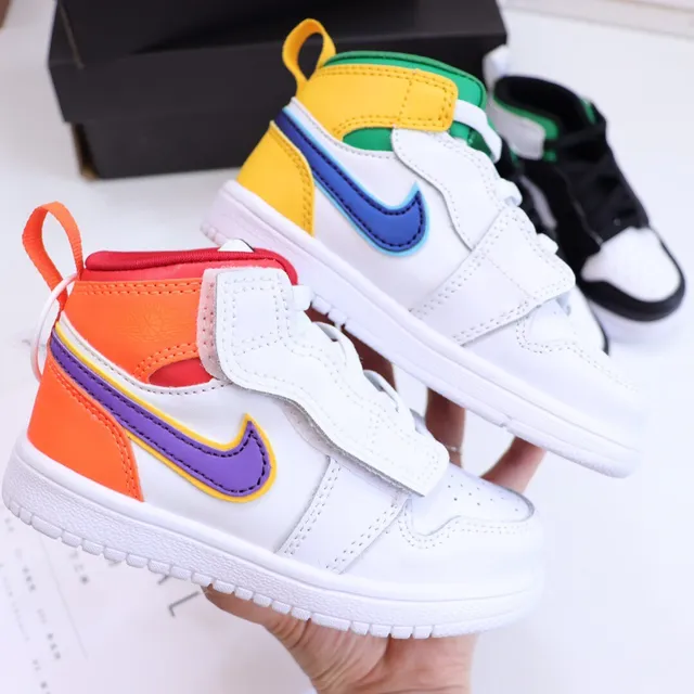 Nike Air Jordan 1 Black Orange White Basketball Shoes 21