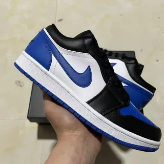 Nike Air Jordan 1 Black White Royal Blue Lifestyle Sneakers