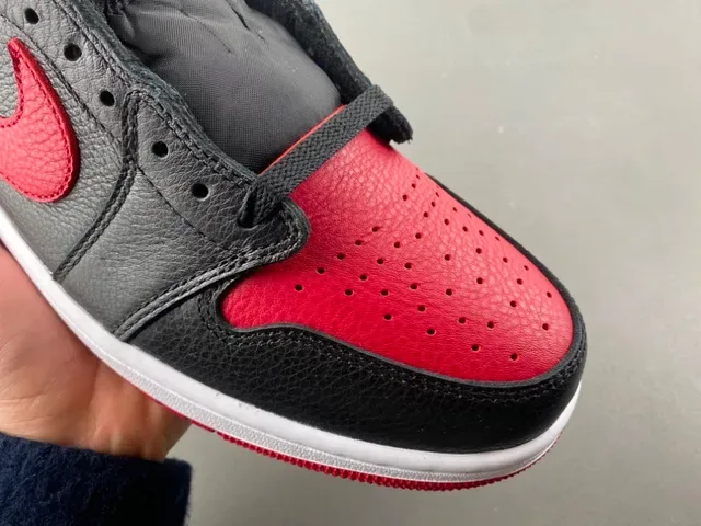 Nike Air Jordan 1 Low Black University Red Lifestyle Sneakers 2