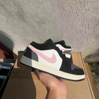 Nike Air Jordan 1 Low Pink Swoosh Lifestyle Sneakers