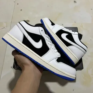 Nike Air Jordan 1 Low White Black Royal Blue Lifestyle Sneakers