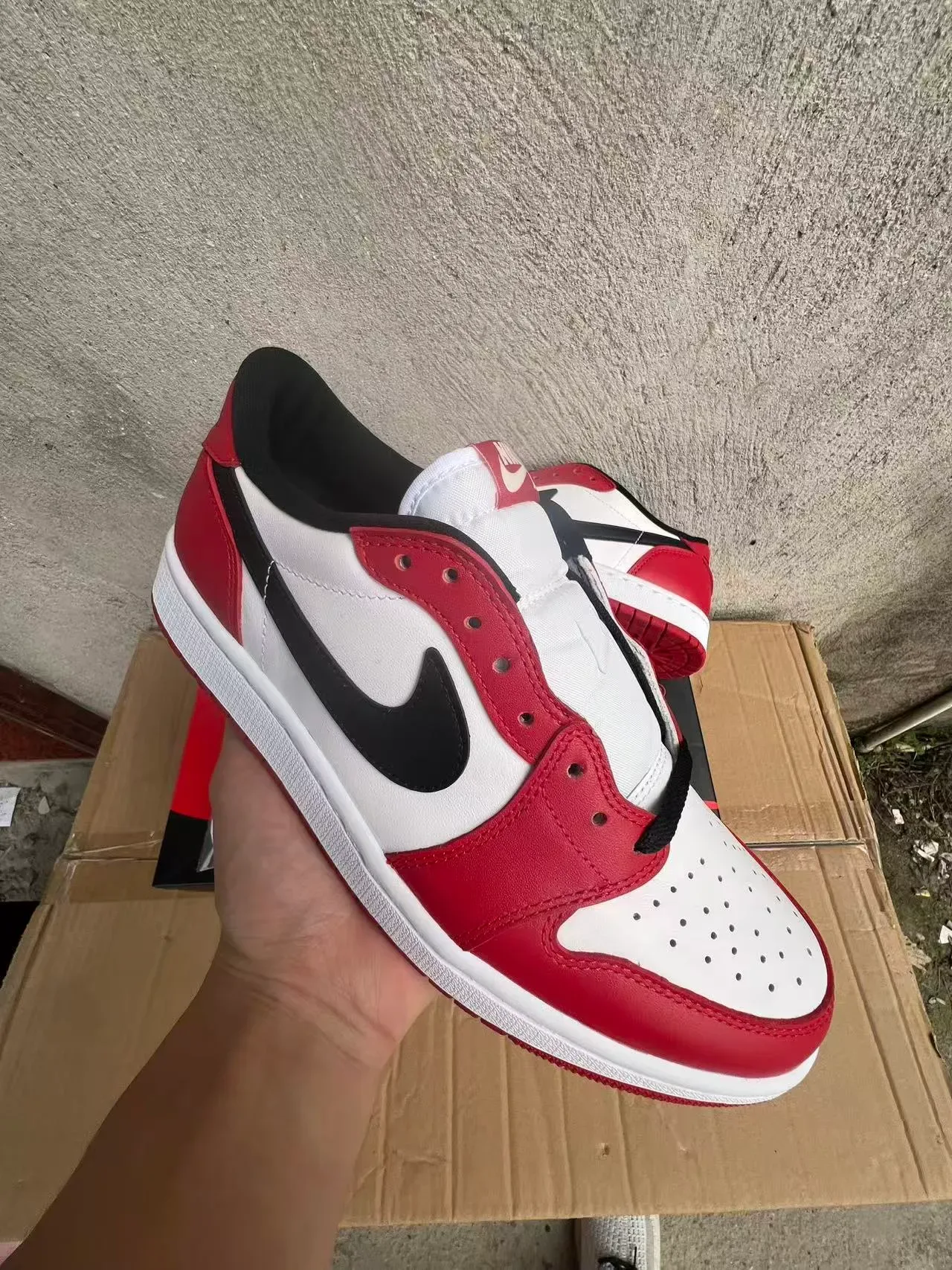 Nike Air Jordan 1 Red White Black Lifestyle Sneakers 2
