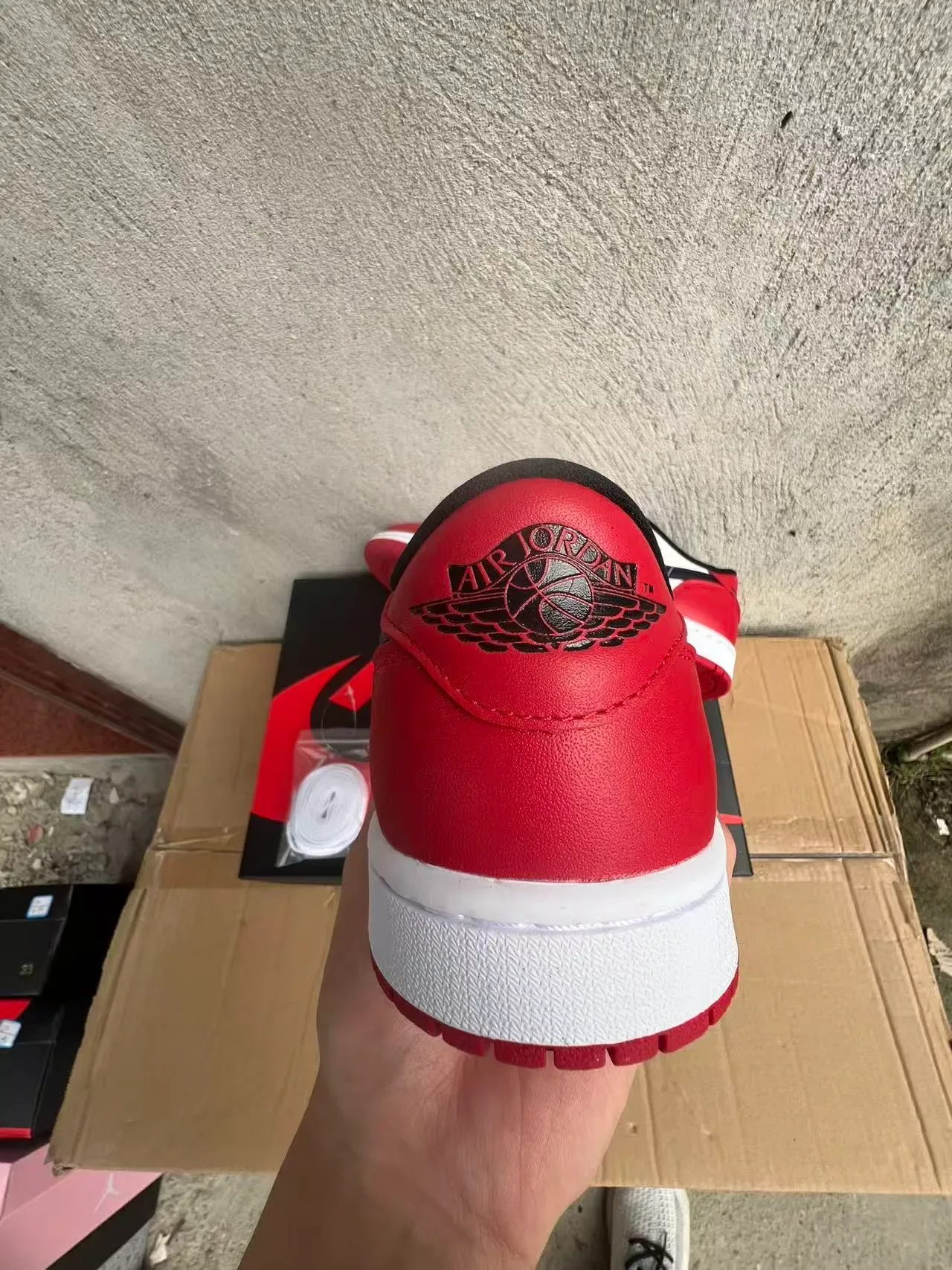Nike Air Jordan 1 Red White Black Lifestyle Sneakers 8