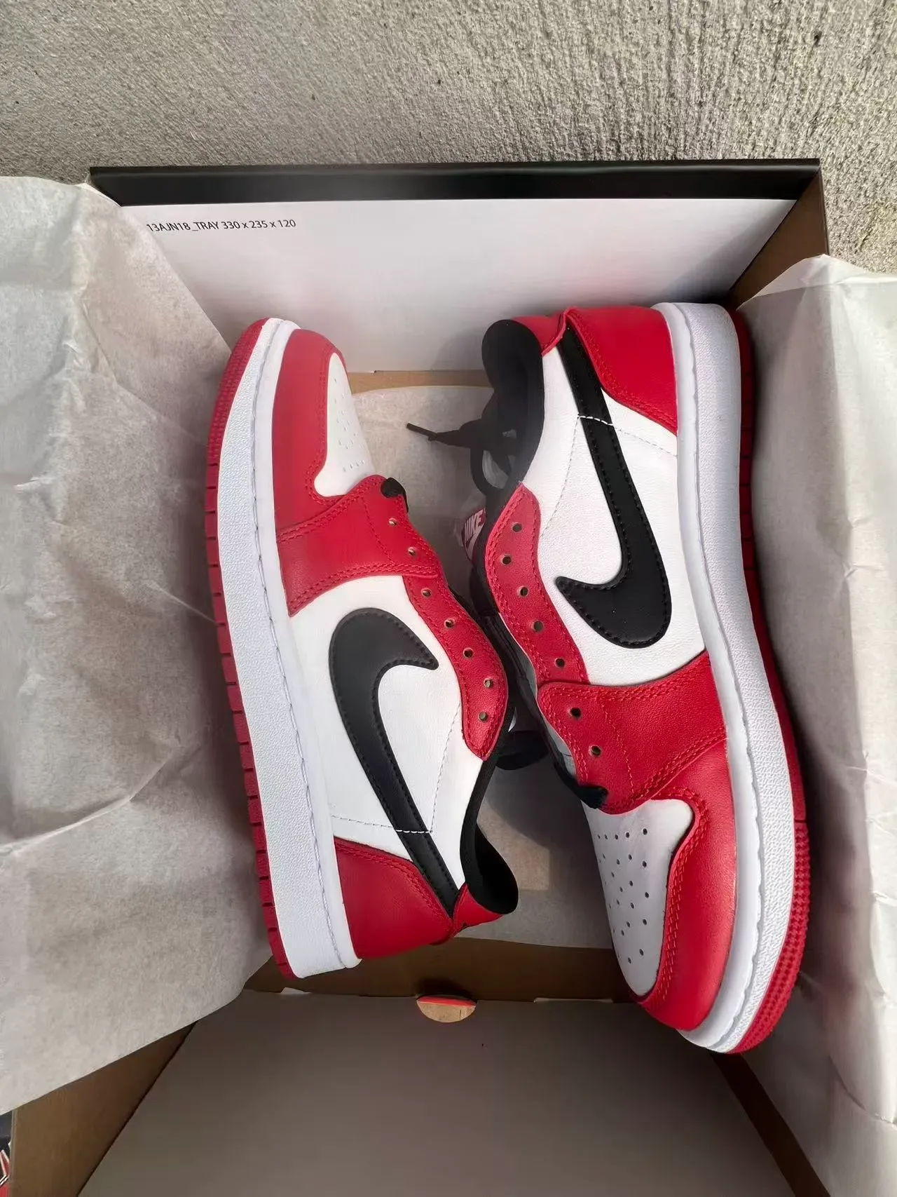 Nike Air Jordan 1 Red White Black Lifestyle Sneakers 9