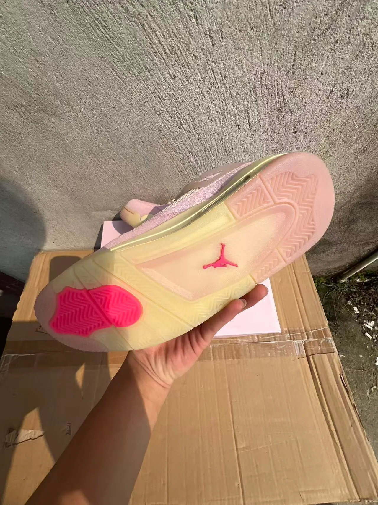 Nike Air Jordan 4 Pastel Pink Lifestyle Sneakers 6